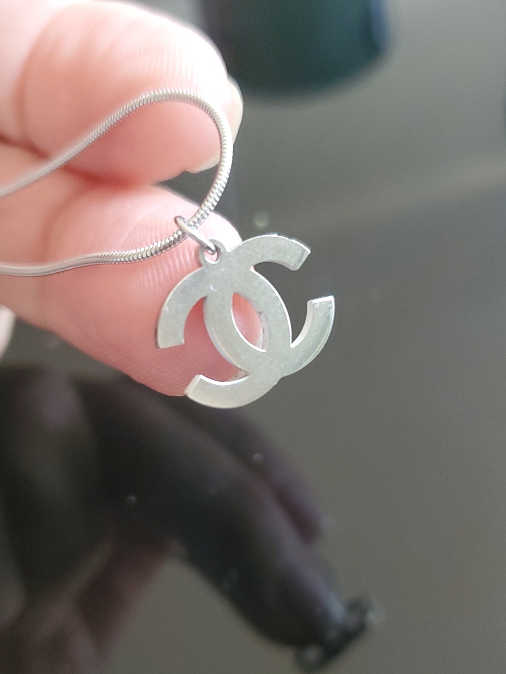 CHANEL Zip Pull Charm Pendant That I Added To A Chain Necklace Upcycled